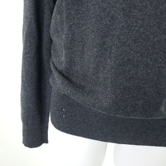 Cullen Cashmere Crew Neck Long Sleeve Sweater Gray sz Medium - Picture 5 of 10
